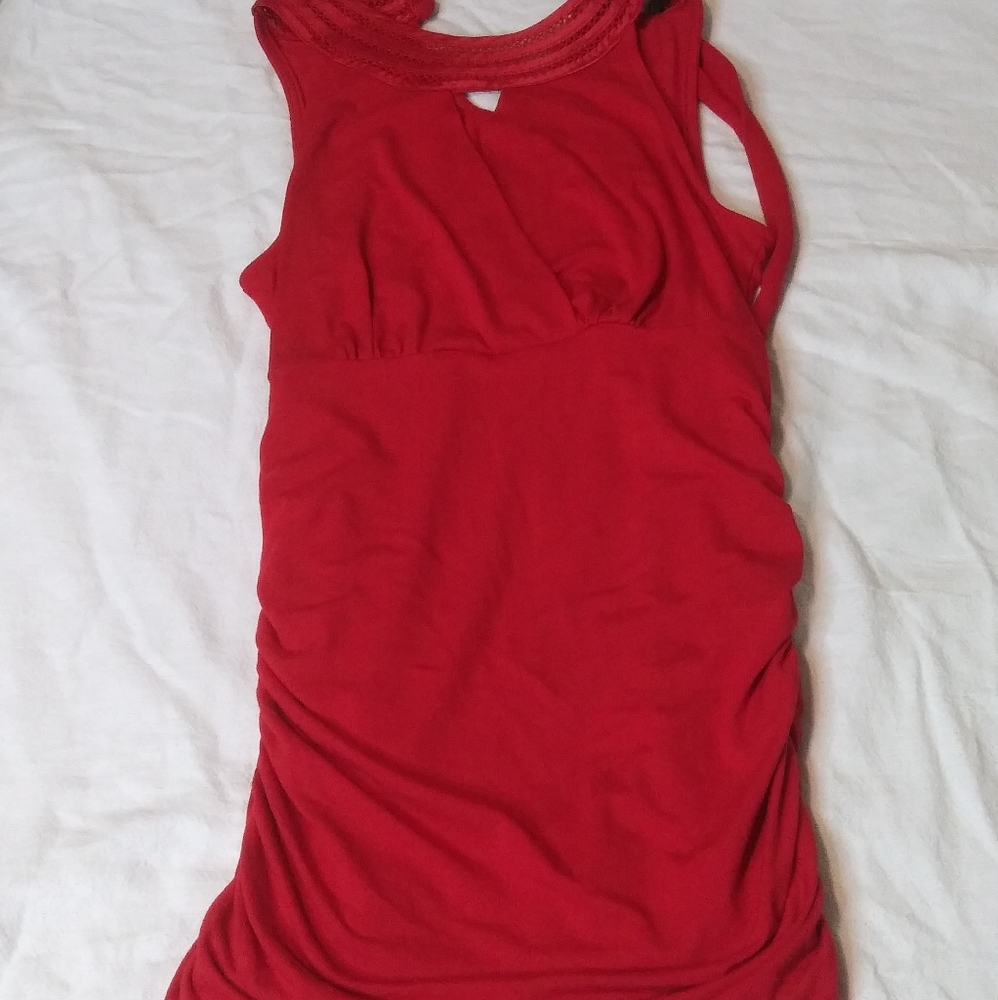 White House Black Market Surplice Top